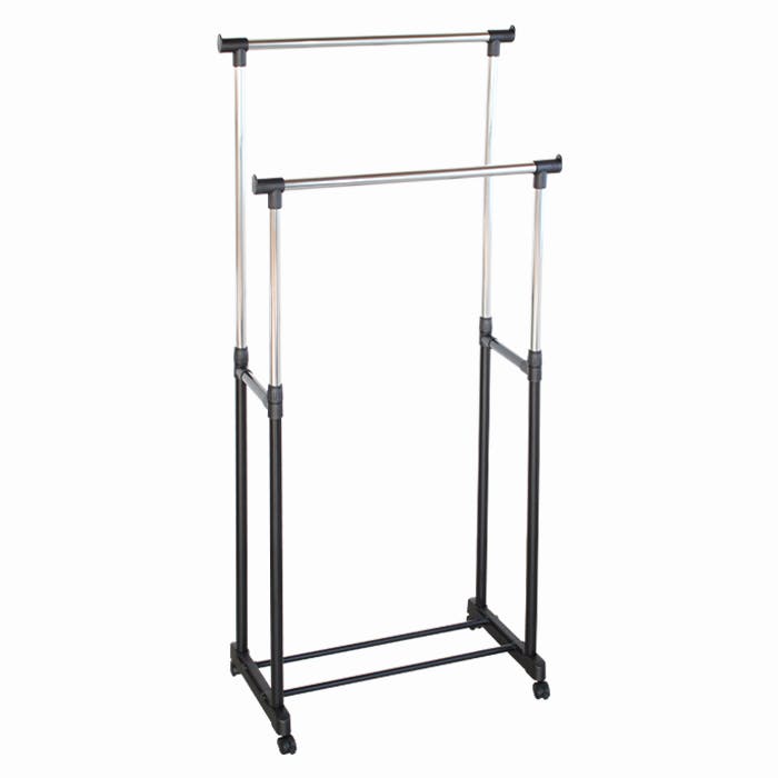 パイプハンガー 2段 スリム ダブルハンガー ハンガー 大容量 省スペース