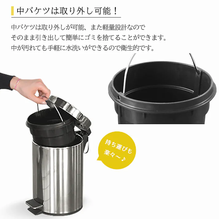 ダストボックス ペダル 3L ごみ箱 ゴミ箱 ごみばこ ふた付 フタ付 ペダル キッチン
