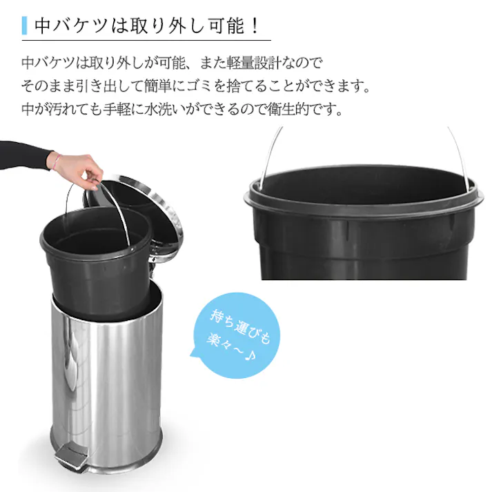 ダストボックス ペダル 20L ごみ箱 ゴミ箱 ごみばこ ふた付 フタ付 ペダル キッチン