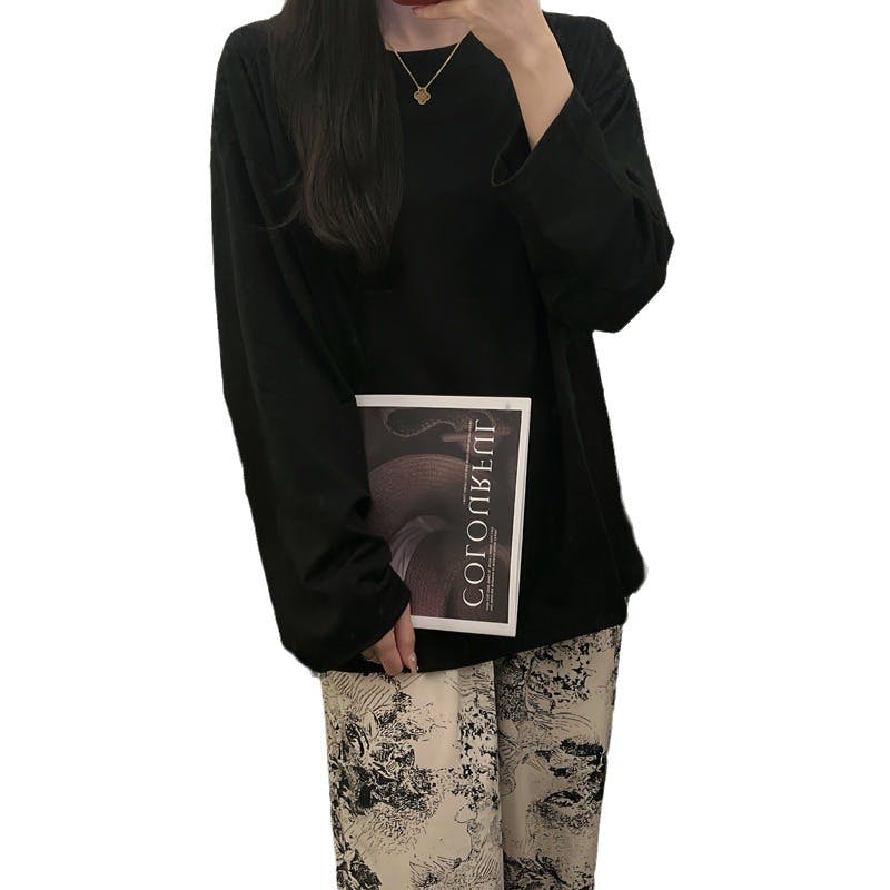 パジャマ レディース 可愛いパジャマ - 部屋着 レディース 綿 春 夏 秋 長袖 上下セット ワイドパンツ 部屋着 ゆったり 肌に優しい