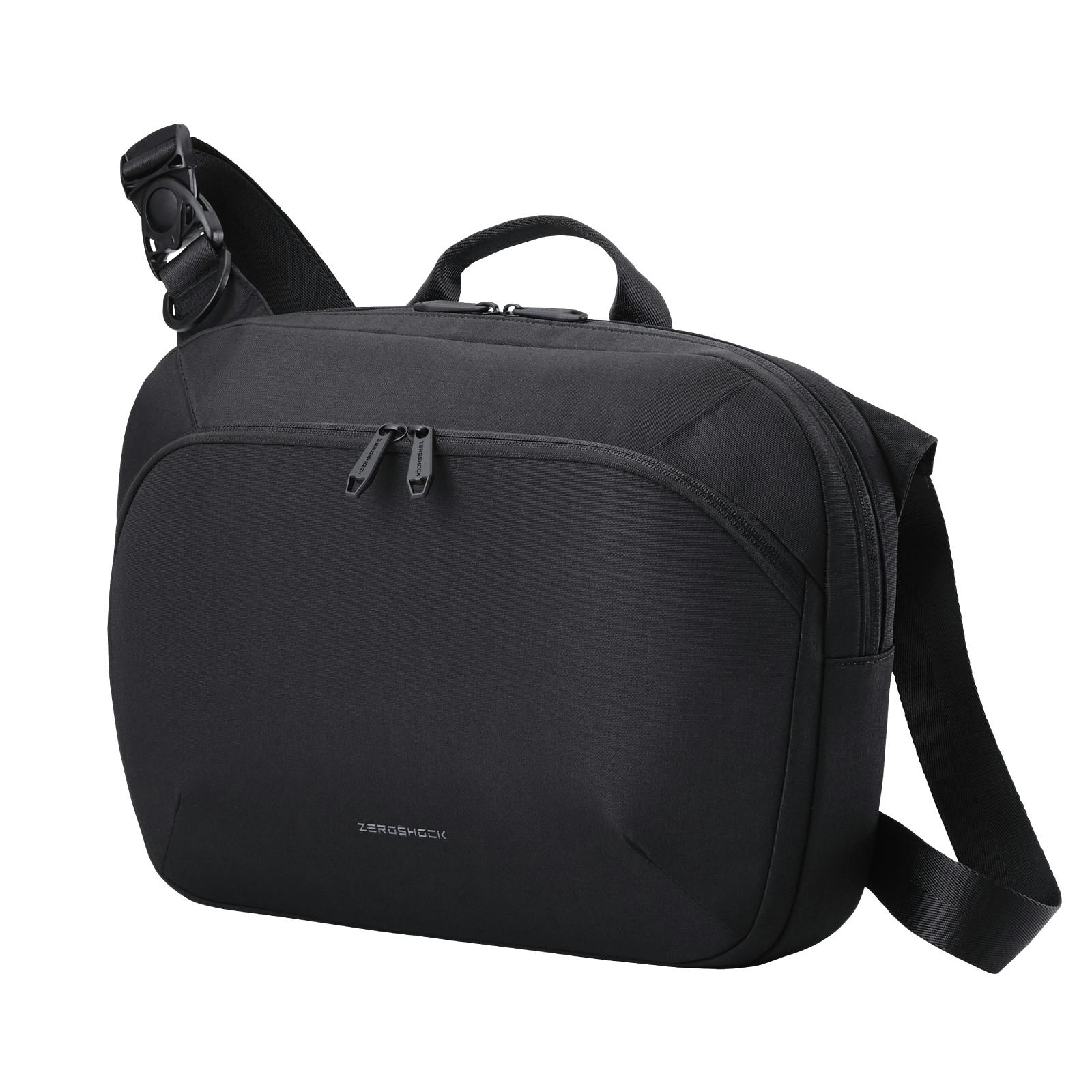 メッセンジャーバッグ ショルダーバッグ 14インチPC対応 撥水 衝撃吸収