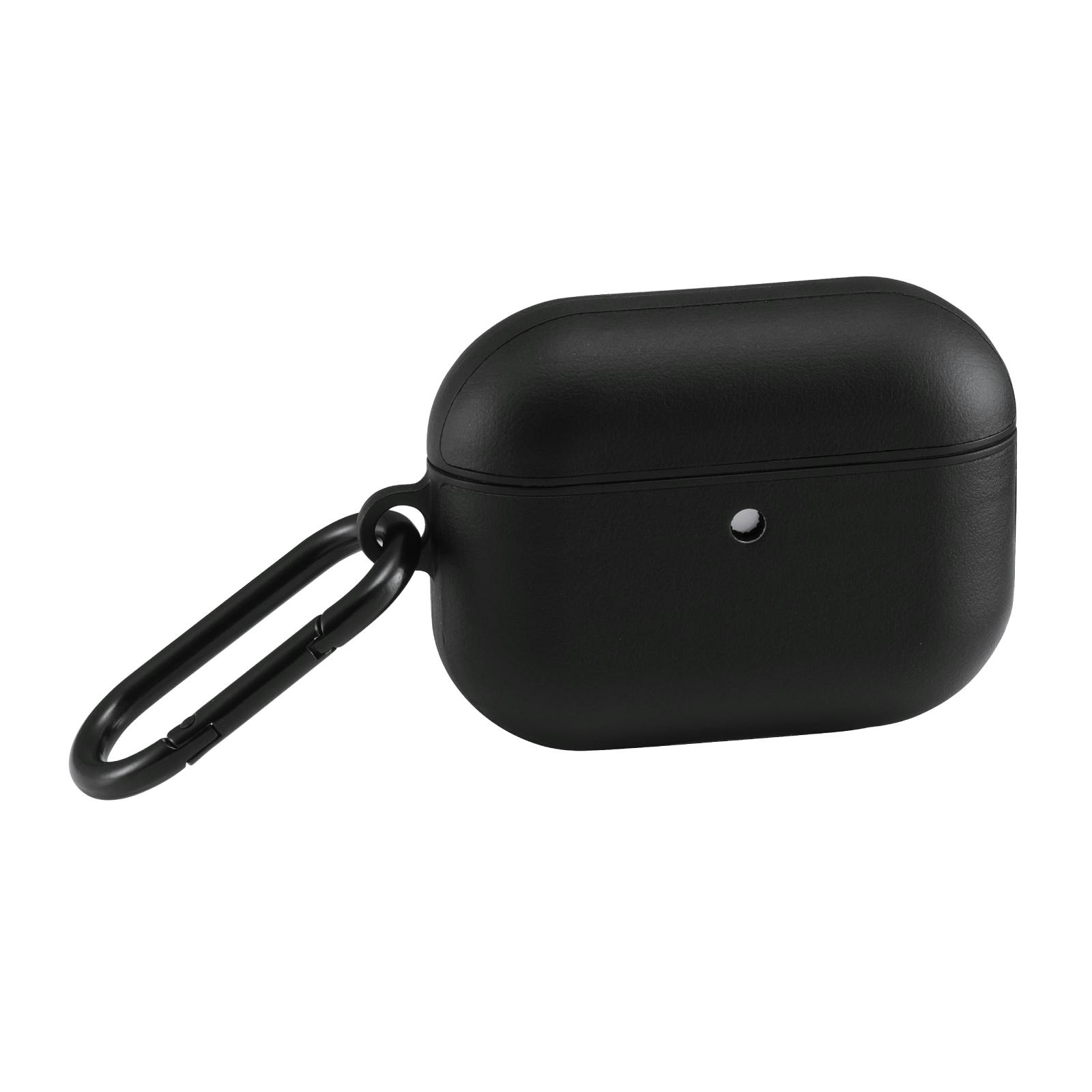 AirPods Pro 3 ケース MagSafe対応 レザー調 TPU 耐衝撃 黒