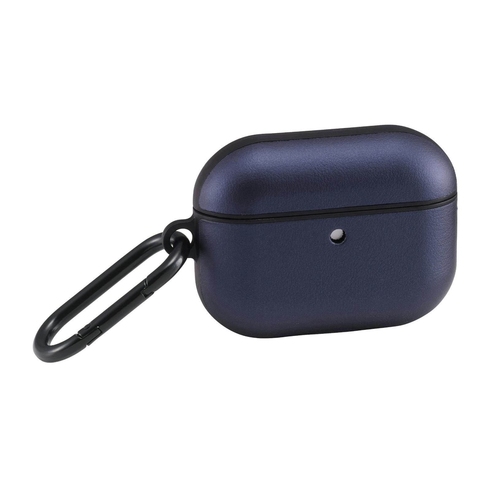 AirPods Pro 3 ケース MagSafe対応 レザー調 TPU 耐衝撃 ネイビー