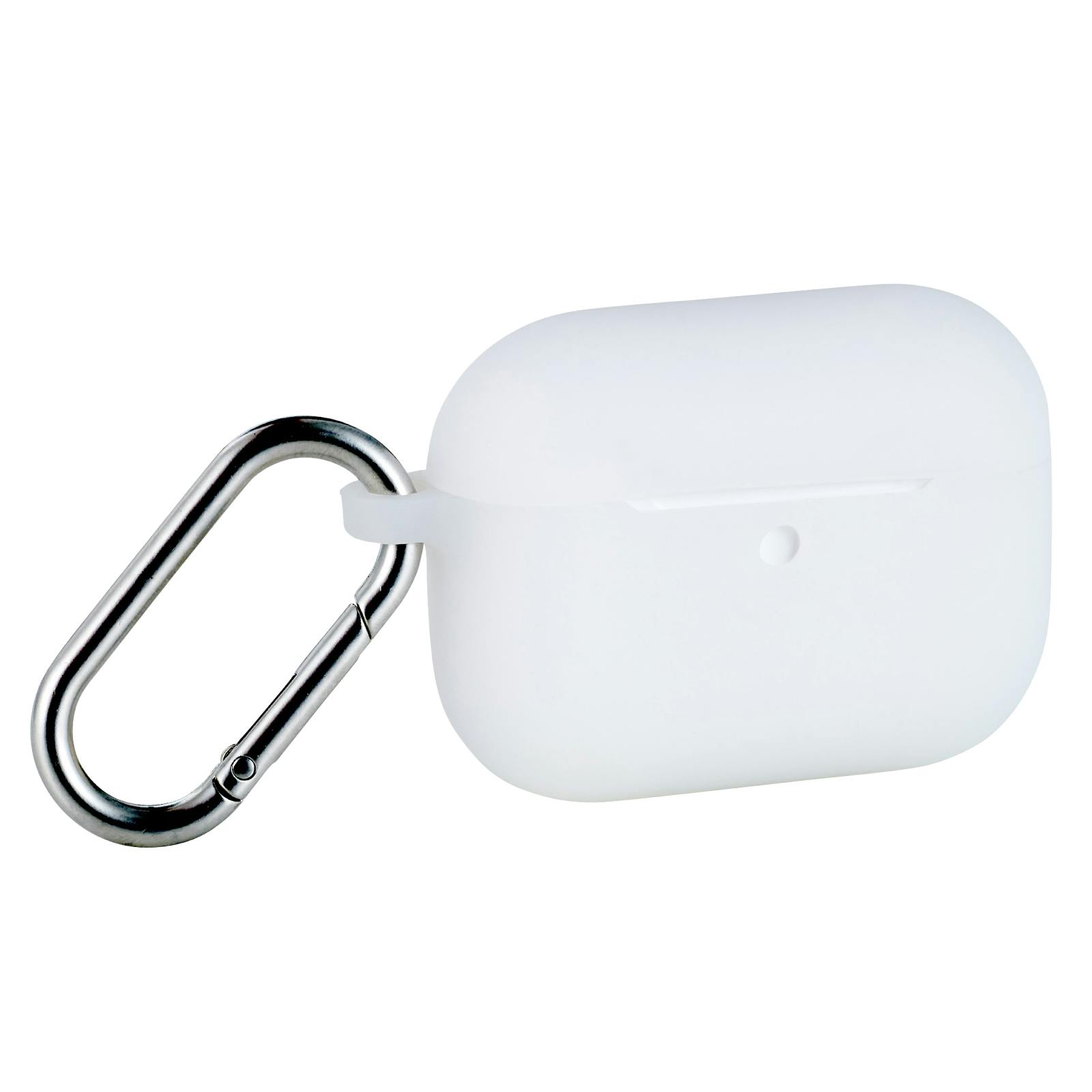 AirPods Pro 3 ケース MagSafe対応 シリコン 耐衝撃 カラビナ付 クリア