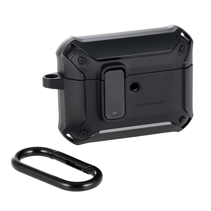 AirPods Pro 3 ケース MagSafe対応 ZEROSHOCK 3構造衝撃吸収 マット黒