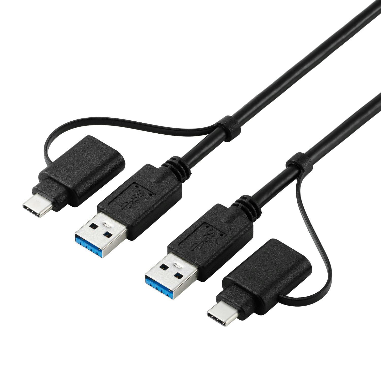 �f�[�^�ڍs�P�[�u�� USB�����N�P�[�u�� 1.5m USB3.0/5Gbps �u���b�N �p�\�R���E���Ӌ@��
