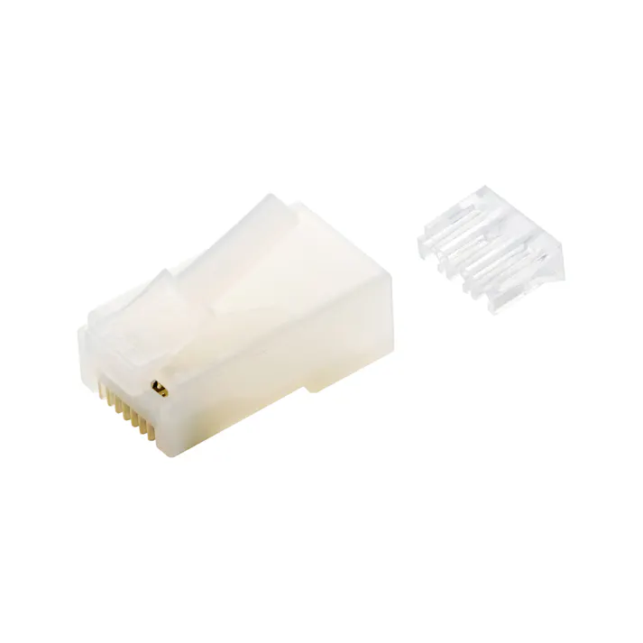 RJ45 LANコネクタ Cat6 10個 自作用 ロードバー 配線ミス低減 ハーフクリア