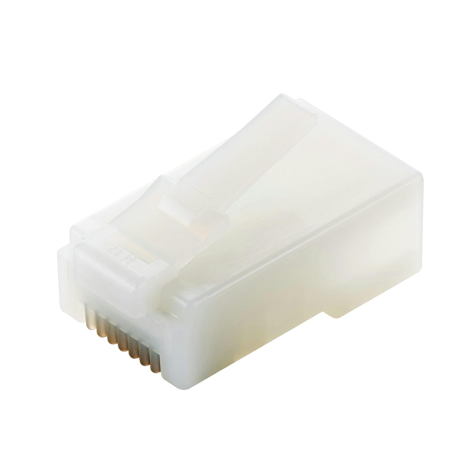 RJ45 LANコネクタ Cat5e 10個 自作用 単線・ヨリ線 両対応 ハーフ