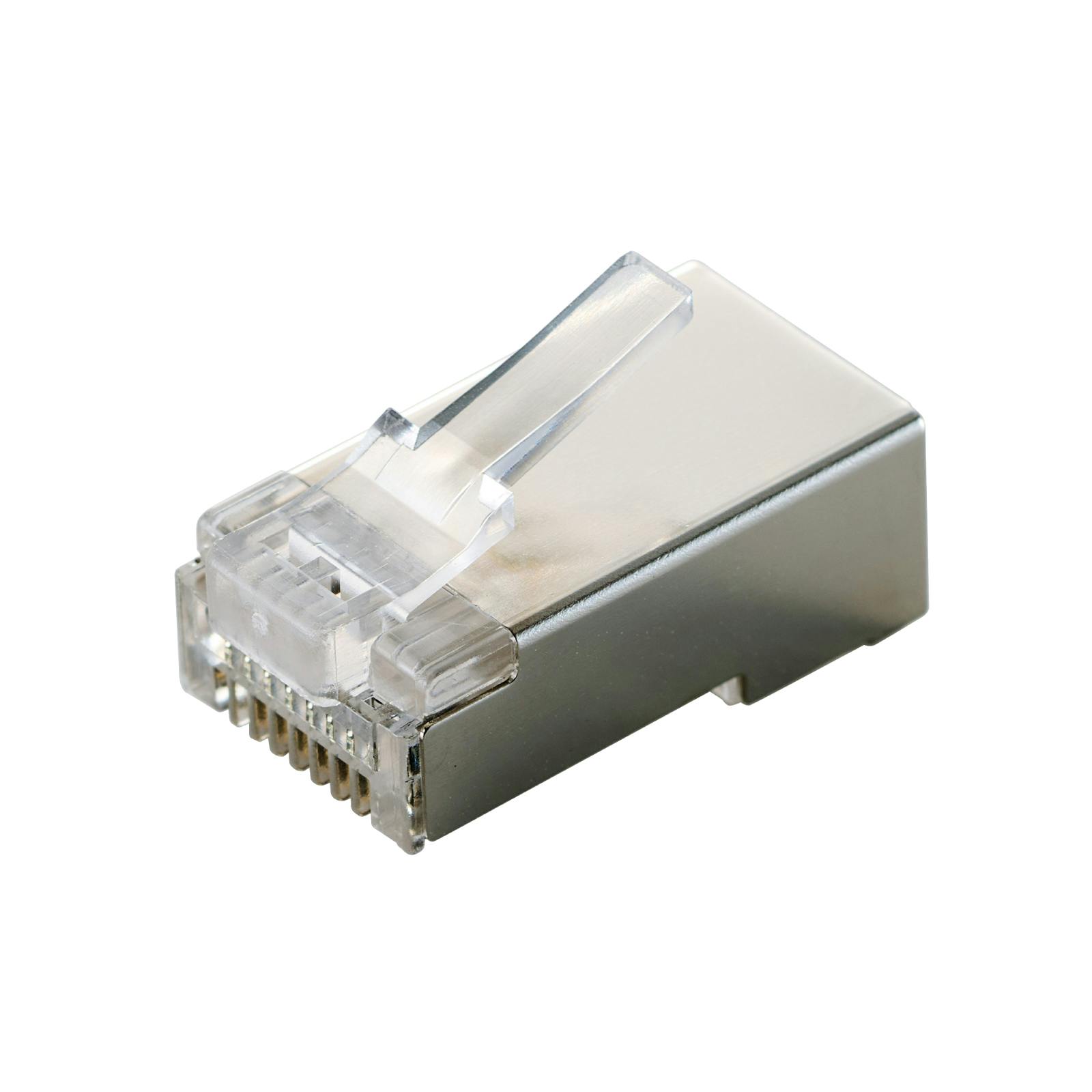 RJ45 LANコネクタ Cat5e STP 10個 自作用 単線・ヨリ線 両対応