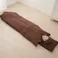 【HOTαリバーシブル着る寝袋クッション ブラウン 約140×190cm お得な2個セット】 ちあふる 吸湿発熱 3層構造 リバーシブル 手足出せる クッション収納 連結可 キャンプ 防災 JAN:4571414696364
