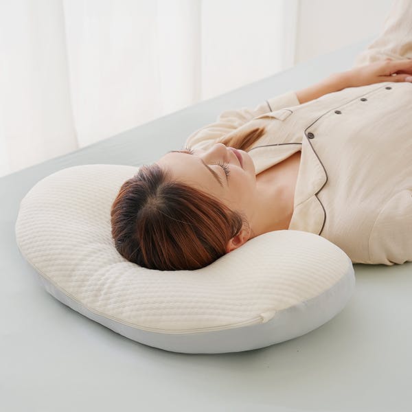 快眠五つ星まくら ホワイト（グレー）リバーシブル 約30×54×11cm お得