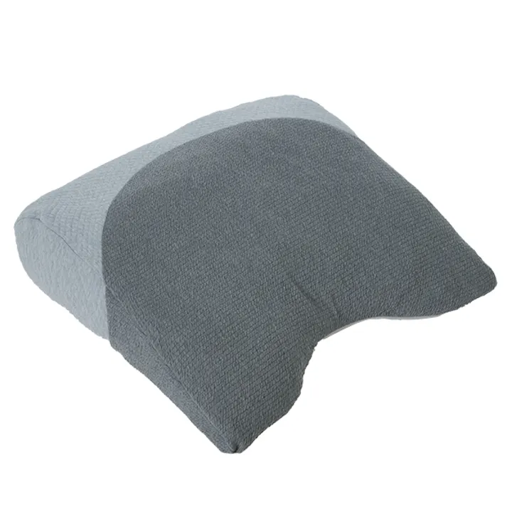 【超熟プレミアム深層呼吸まくら グレー 約63×60×15cm】 ちあふる 深呼吸サポート 2層構造 体圧分散 大きめ 横寝 うつ伏せOK カバー洗濯 抗菌防臭 JAN:4571414697859