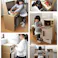 ダンボール ハウス おままごと キッチン 子供 キッズ ジュニア 段ボール 台所 キッチン 収納 かわいい 安全