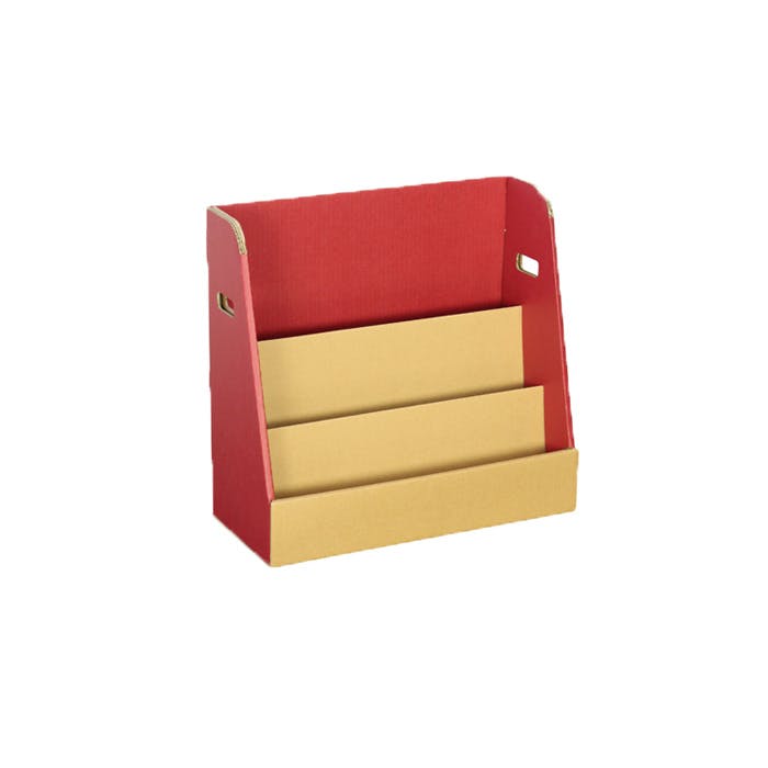 絵本ラック ダンボール 段ボール 本棚 お片付け 収納 漫画 お絵かき帳 クレヨン 収納 ディスプレイ