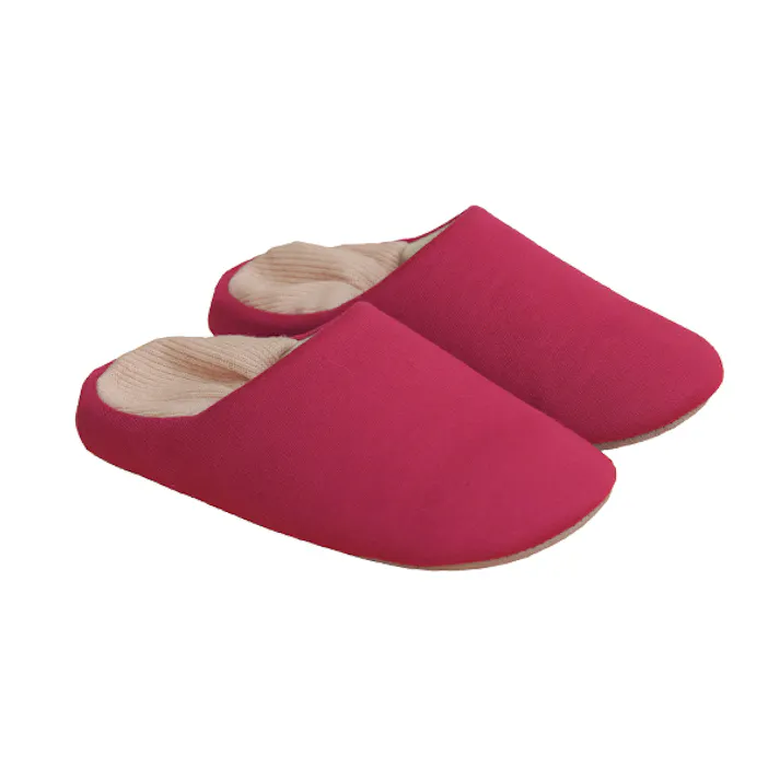 【防災スリッパ まもれ~る ワイン L】単カラー ちあふる 耐踏抜き4層 インソール JIS T8101試験 洗濯機OK バブーシュ2WAY 防災備蓄 ルームスリッパ JAN:4571414696852
