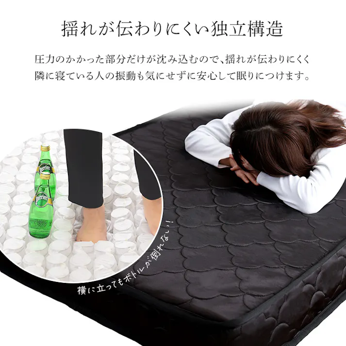 すのこベッド パイン材 高さ2段階調整脚付き ポケットコイルマットレスセット(シングル)/カラー:ナチュラル/ホワイト/ お客様組立 #asp-srm-s--nawh 【4535306217433】【送料込み】