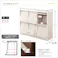 収納家具【DEALS-ディールズ-】 フラップ扉6枚タイプ/カラー:ウォールナット/ お客様組立 #ds120-f6--wal---lf2 【4535306147549】【送料込み】