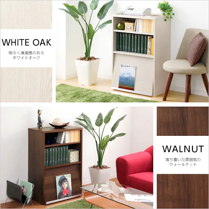 収納家具【DEALS-ディールズ-】 フラップ扉1枚タイプ/カラー:ウォールナット/ お客様組立 #ds60-f1--wal 【4535306147488】【送料込み】