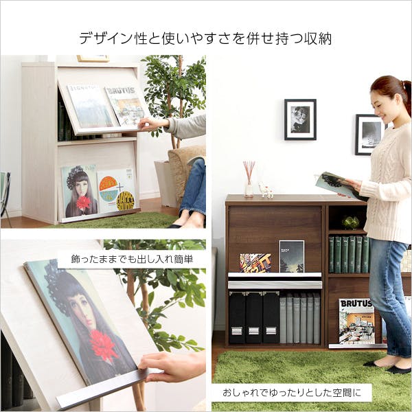 収納家具【DEALS-ディールズ-】 フラップ扉2枚タイプ／カラー