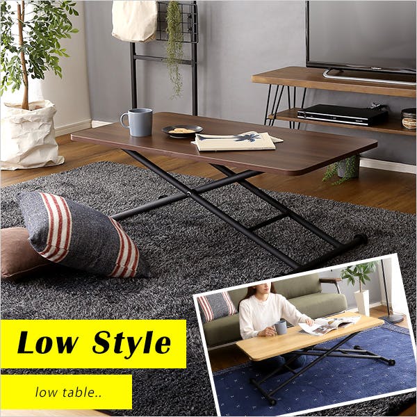 折りたたみ式無段階ガス圧昇降テーブル【BUXUS-バクサス-】／カラー