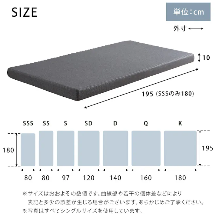 高反発プロファイルウレタンマットレス【Beleza10-ベレーザ・テン-】(キング)/カラー:グレー/ #orm-10k--gy 【4535306220020】【送料込み】