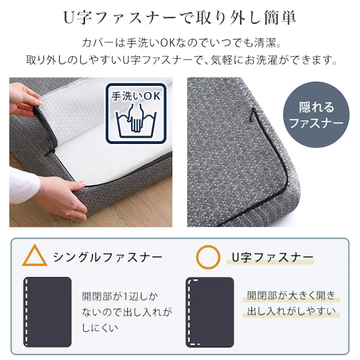 高反発プロファイルウレタンマットレス【Beleza10-ベレーザ・テン-】(クイーン)/カラー:グレー/ #orm-10q--gy 【4535306220013】【送料込み】