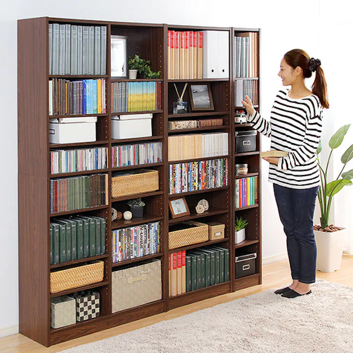 多目的ラック マガジンラック 収納ラック (幅90cm)オシャレで大容量な収納本棚、CDやDVDラックにも Retta-レッタ-/カラー:ナチュラル/ お客様組立 #rt-1890--na 【4535306167981】【送料込み】