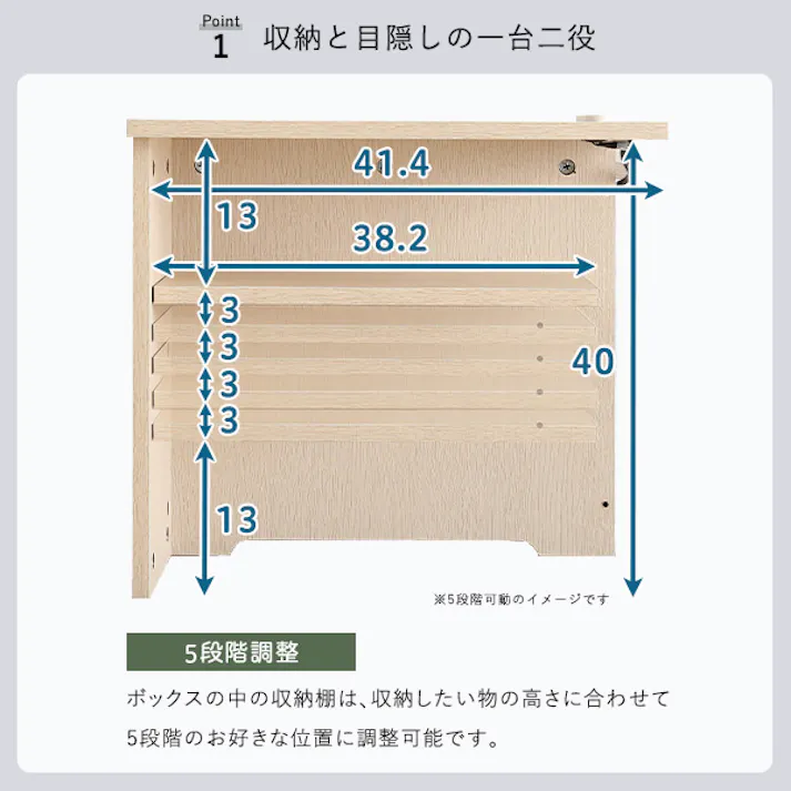 ルーターボックス大/カラー:ホワイトウォッシュ/ お客様組立 #rtb-h45--whw 【4535306210366】【送料込み】