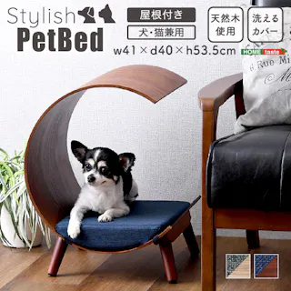 脚付きペットベッド 屋根付きタイプ 天然木製/カラー:ナチュラル/ #sh-01-pbt-y--na 【4535306215934】【送料込み】