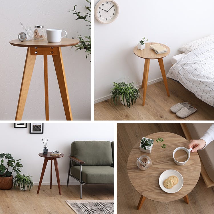 コーヒーテーブル高さ60cm／カラー：ブラウン／ お客様組立 ＃sh-05