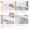 壁空け不要!つっぱりロールスクリーン 幅60cm(採光タイプ)/カラー:ホワイト/ お客様組立 #sh-16-h60--wh 【4535306209285】【送料込み】
