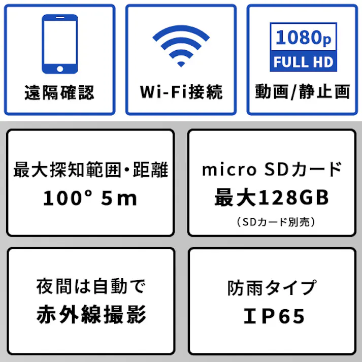 スマホと連動 充電式どこでもセンサーカメラ/カラー:ブラック/ #sh-17-ml18--bk 【4535306215200】【送料込み】