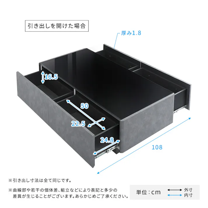 日本製 コンクリート調センターテーブル 120cm幅 【Cray-クレイ-】/カラー:ダークグレー/ お客様組立 #sh-24-cs120--dgy 【4535306218867】【送料込み】