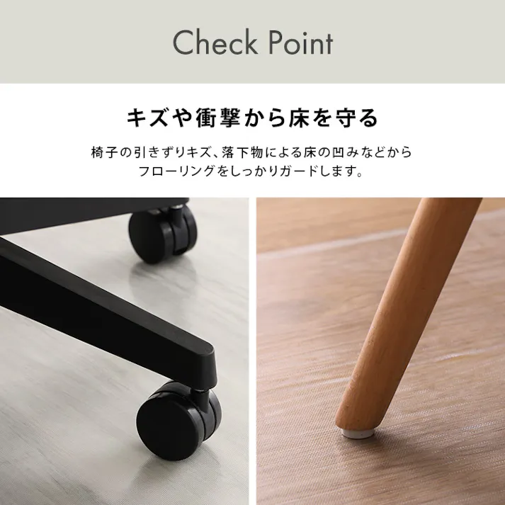 透明チェアマット 90×120cmサイズ/カラー:クリア/ #sh-25-tcm120--cl 【4535306239619】【送料込み】