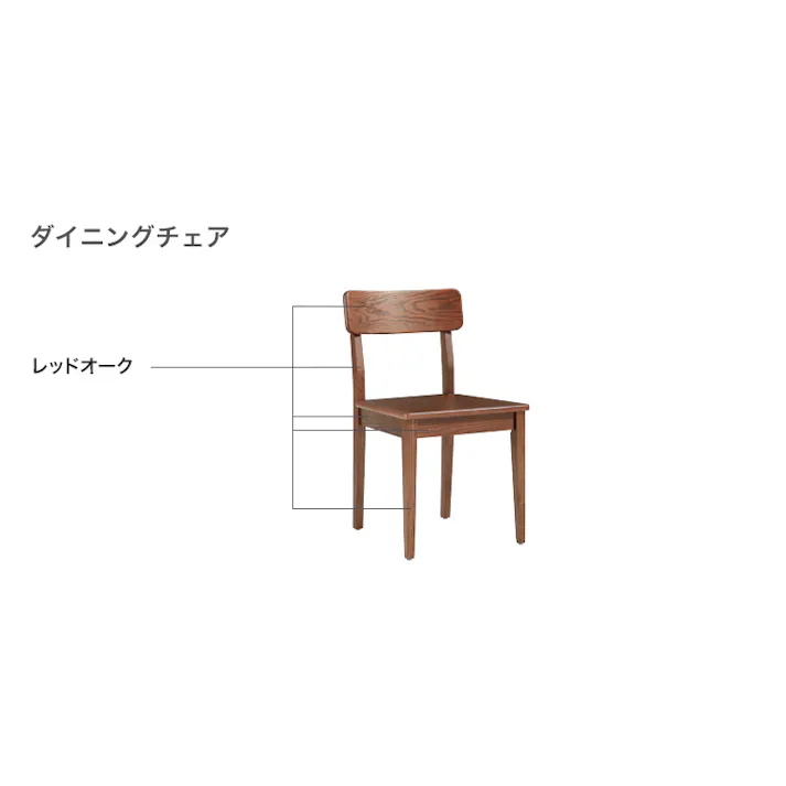 無垢材ダイニングテーブル&チェア5点セット 180cm/カラー:ウォールナット/ お客様組立 #sh-li-00460--wal 【4535306226978】【送料込み】