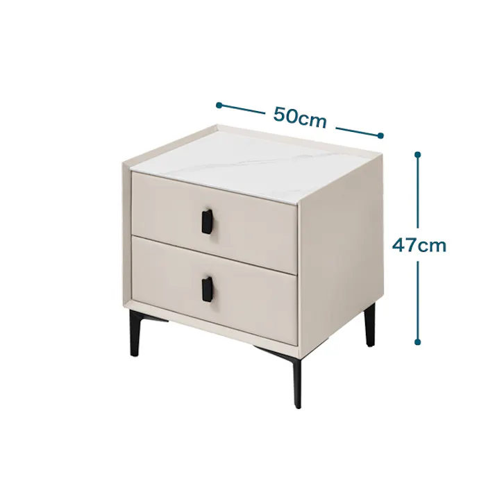 ナイトテーブル セラミック天板付き/カラー:ライトブルー/ お客様組立 #sh-li-00561--lbl 【4535306228019】【送料込み】