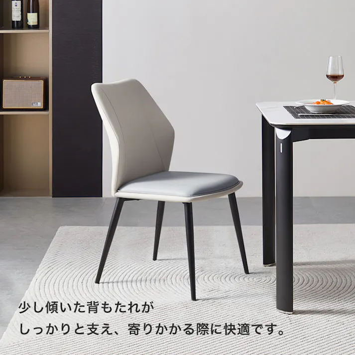 光沢天板ダイニングテーブル&チェア-グレー- 5点セット 160cm/カラー:ホワイトライトグレー/ お客様組立 #sh-li-00633--whlgy 【4535306228705】【送料込み】