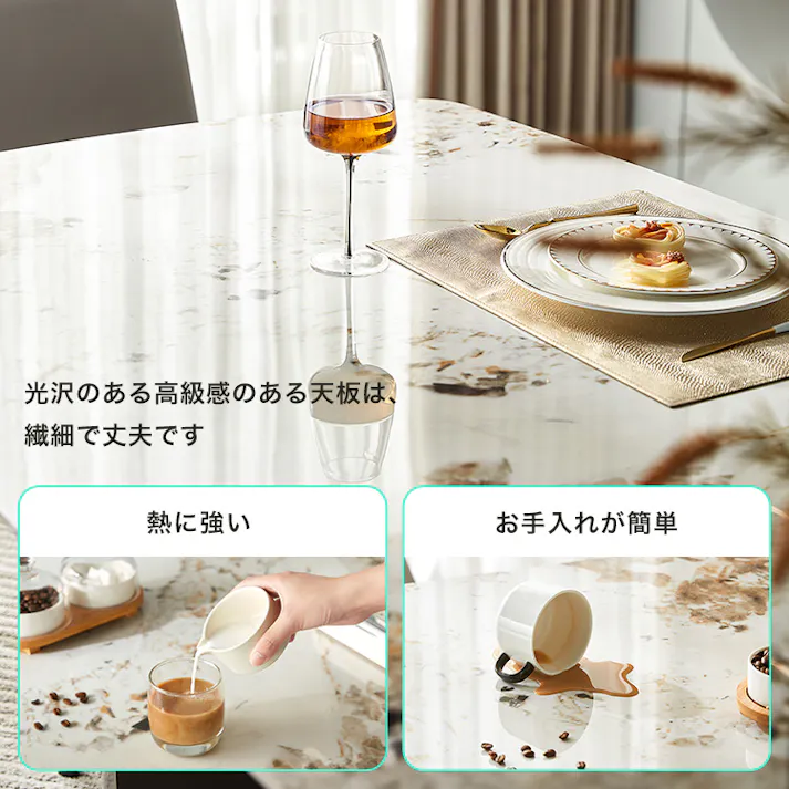 ダイニングテーブル&チェア-ホワイト- 5点セット 160cm/カラー:ホワイト&グレー/ お客様組立 #sh-li-01124--whgy 【4535306234713】【送料込み】