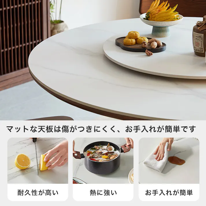 ホワイトアッシュ無垢材ダイニングテーブル&チェア7点セット 130cm/カラー:ウォールナット&ホワイト/ お客様組立 #sh-li-01148--walwh 【4535306234959】【送料込み】