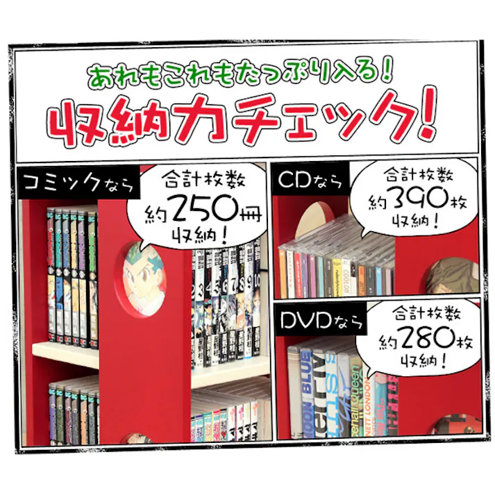 回転式の本棚!回転コミックラック(7段タイプ)【SWK-7】(本棚 回転 コミック)/カラー:ブラック/ お客様組立 #swk-7--bk 【4535306147914】【送料込み】