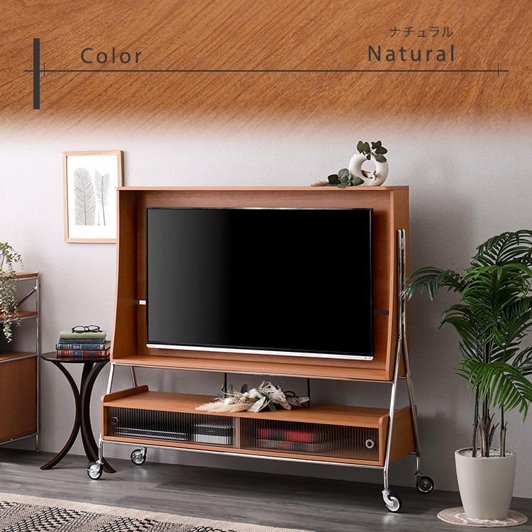 キャスター付き TVスタンドシェルフ 【NIVEL-ナイベル-】／カラー