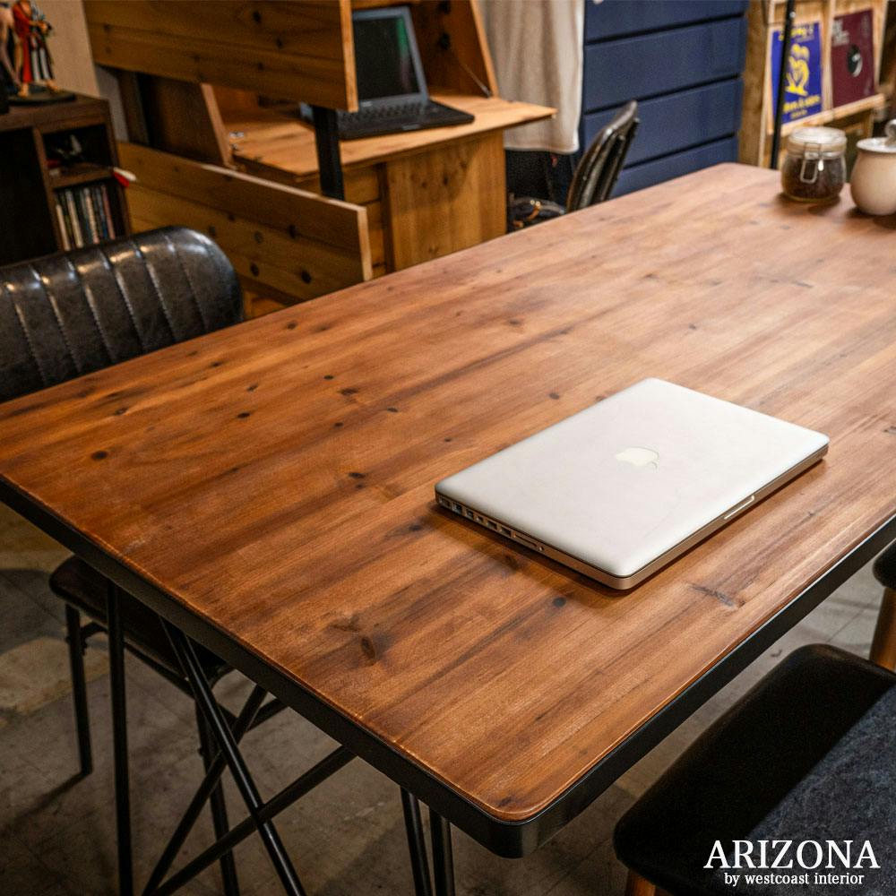 ヴィンテージ風のダイニングテーブルがお部屋をバシッとキメる 幅150 4