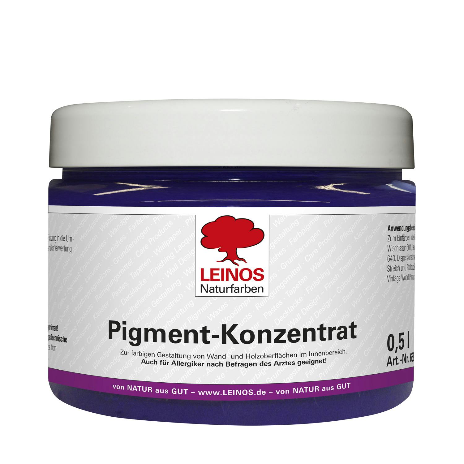 レイノス　カラーピグメント　336　0.5L　ウルトラマリンバイオレッド　天然粘土塗料　着色顔料