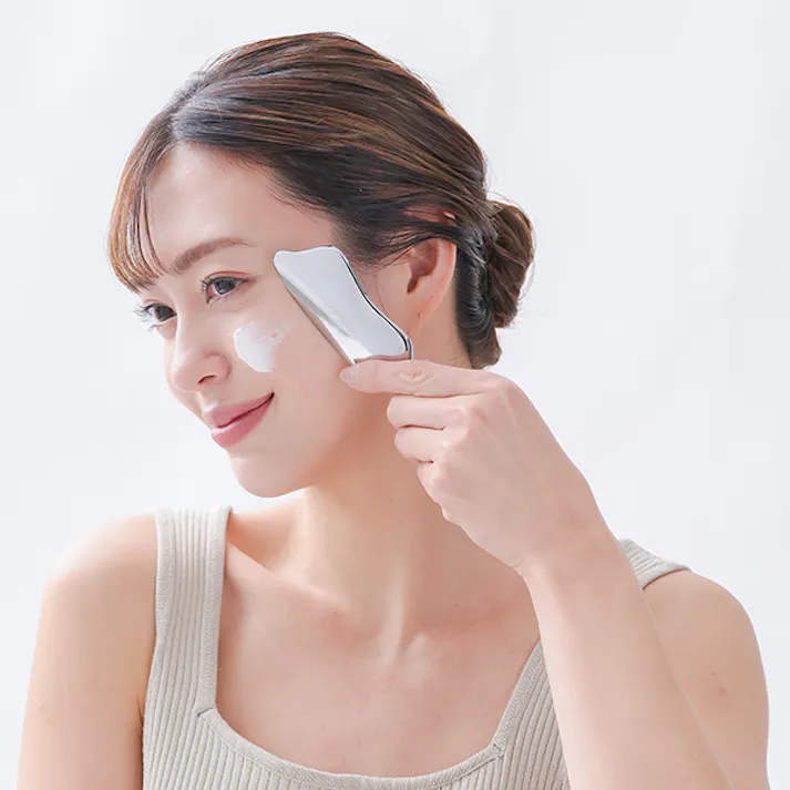 【Cellsh かっさスティック】 ちあふる むくみケアに フェイスライン かっさ ツボ押し 首肩ケア 小顔 美容 直塗りにも 4571414698252