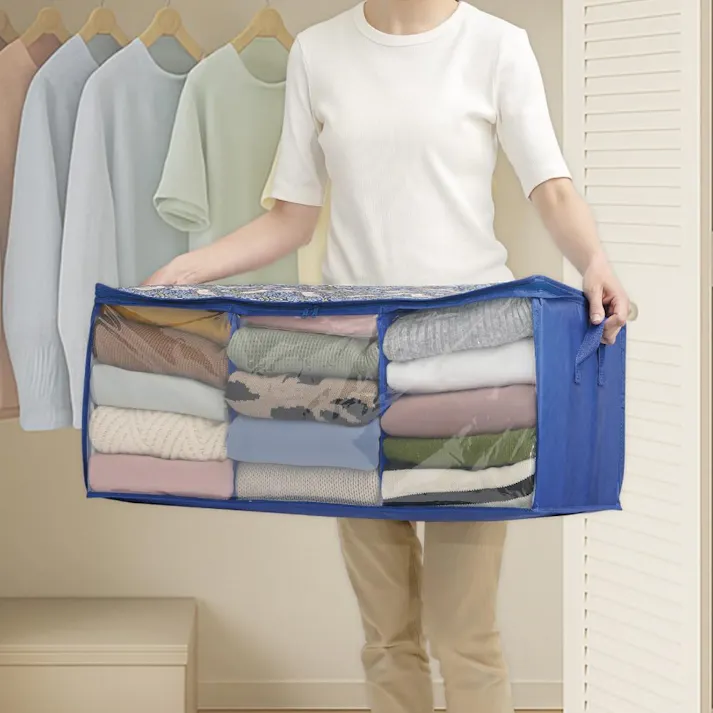 【モリスワールドコレクション 炭消臭衣類収納】 ちあふる 炭消臭でニオイ対策 除湿 窓付き 取っ手付 押入れ クローゼット 収納 4571414699082