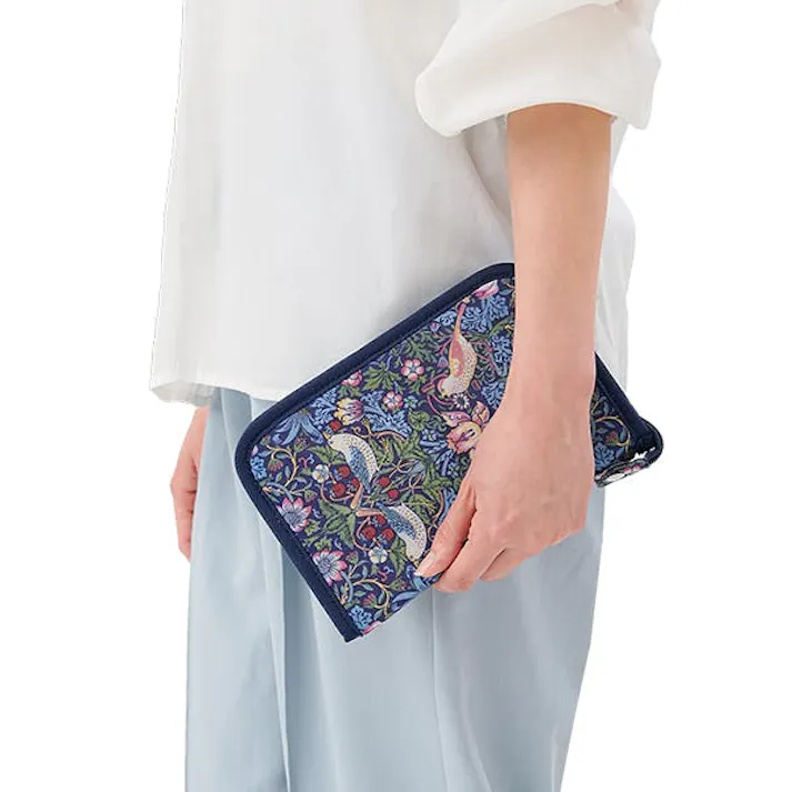 【モリス 通院ポーチ アイボリー】 ちあふる 通院セットをひとまとめ お薬手帳 診察券 仕分け 多収納 ファスナー 母子手帳 4571414699280