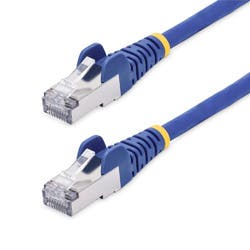 カテゴリ8(CAT8)LANケーブル/50cm/ブルー/25G/40G/PoE++/LSZH
