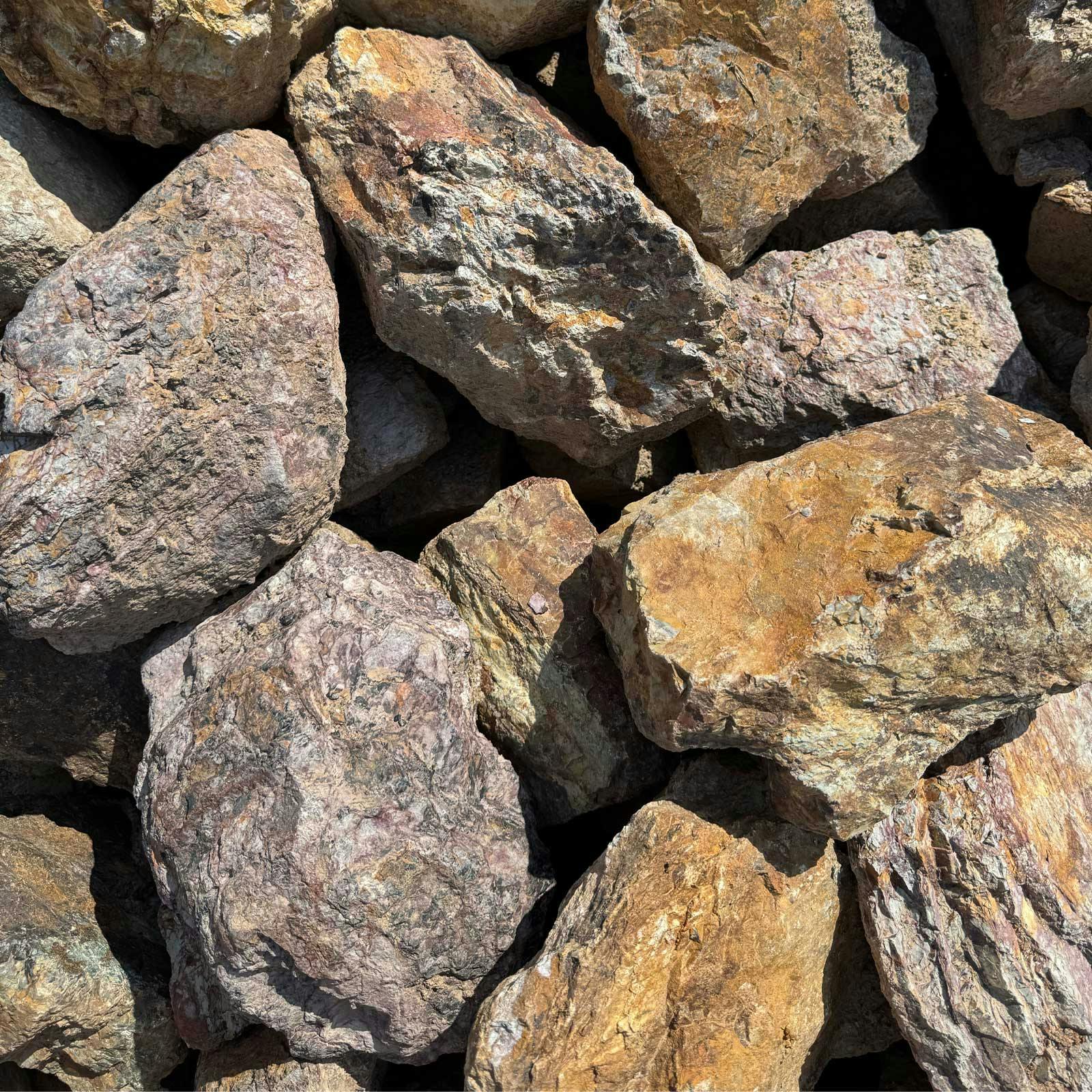 TAIKOH 岐阜チャート 200-300mm 20kg 国産 ロック 景石 ブラウン 茶 割栗 特大