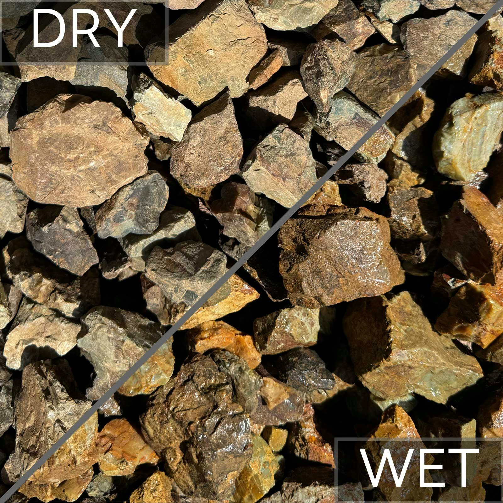 TAIKOH 岐阜チャート 30-50mm 20kg 国産 ロック 景石 ブラウン 茶 割栗