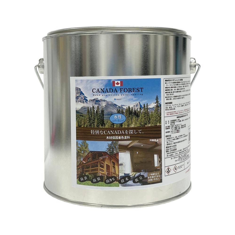 CANADAの本物。 水性 カナダフォレスト  2L 全6色 木材保護着色塗料 水性 塗料 木部用 防虫 防腐 防カビ